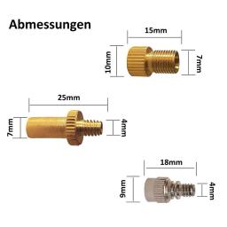 Pneu válvula adaptador Kits para bomba de ar e outro Inflator elétrico compatível, bola bomba agulha, balão bocal, inflação AV, DC - Image 5