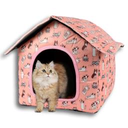 Abrigo impermeável dobrável para animais, casa dobrável para cães e gatos ao ar livre, Villa Tent para Pet - Image 5
