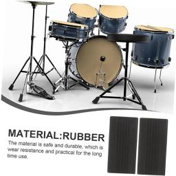 Almofada de borracha antiderrapante para bumbo, Jazz Drum Pedal Guards, Kick Drum Pedal, Peça de instrumento de percussão - Image 2