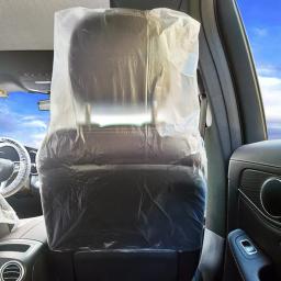 100 pçs capas de assento de carro descartáveis protetora anti-incrustante impermeável protetor à prova de poeira universal suprimentos interiores automóveis - Image 4