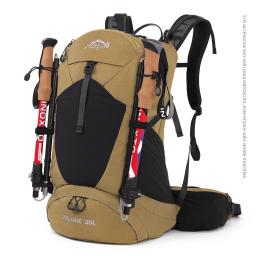 Mochila impermeável de montanhismo para homens e mulheres, Bolsa de esportes ao ar livre, Camping Caminhadas Chuva, 35 L - Image 1