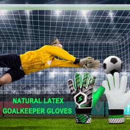 Luvas profissionais do goleiro do futebol, luvas do jogador de futebol, ajustáveis, Fingersave, crianças e juventude, adulto - Image 3