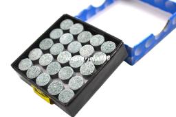 Pontas de taco de snooker, couro, cola, 9/10mm, 50 peças - Image 1