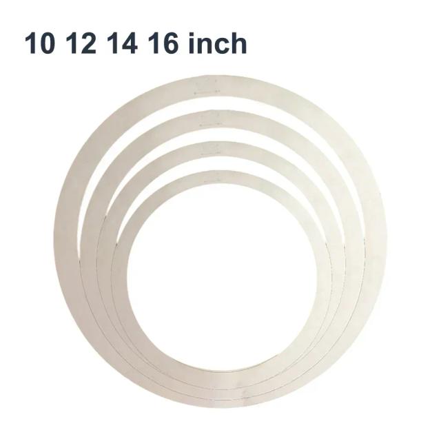 Conjunto de 4 Anéis de Controle de Tom para Percussão - Acessórios Silenciadores para Tambores de 10, 12, 14 e 16 Polegadas