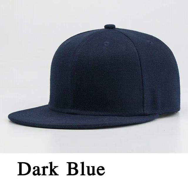 Boné de Beisebol Snapback Unissex Liso para Esportes e Estilo Hip-Hop