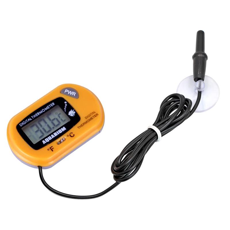 LCD Digital aquário termômetro, Sensor tanque de peixes com sonda, Detector de temperatura eletrônico, À prova d'água, Pet Shop - Image 1