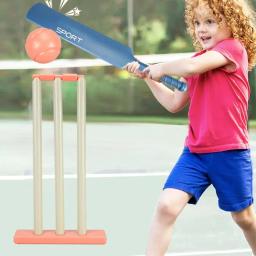 Multifuncional Kids Cricket Set, Jogando ao ar livre Bat Stump, Pai Filho Interativo Jogo de Esportes para Quintal - Image 3