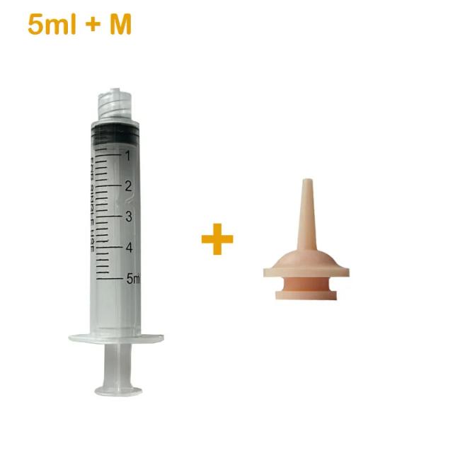 Mamilo de Silicone para Alimentação de Filhotes de Gato e Cachorro com Seringas - Ideal para Pequenos Animais