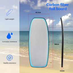 Non-Powered Água Hydrofoil Board, Pedal EPS De Fibra De Carbono, Hydrofoil Surfing Board, Melhoramento De Grão De Madeira, Várias Cores, 16.7L - Image 2