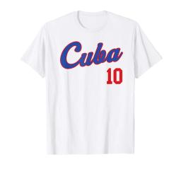 Camiseta retrô de beisebol cubana masculina e feminina Remera Beisbol, camiseta cubana, tops de hip hop, camiseta de algodão - Image 6