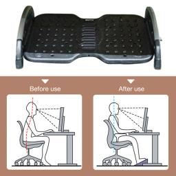Descanso do pé sob a mesa com massagem grânulos, almofada relaxante, apoio pés fezes, apoio para os pés ajustável, escritório - Image 6