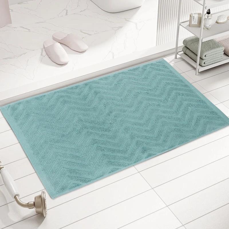 Toalha altamente absorvente do assoalho do algodão, Esteiras do banho para o banheiro, Tapetes macios do banho - Image 1