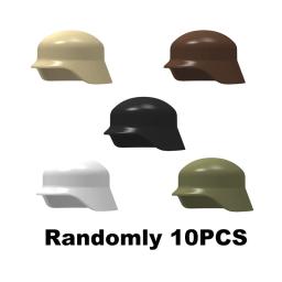 Moc blocos de construção militares acessórios figuras capuz chapéu da marinha alemão capacete boina boné de lã de beisebol diy mini brinquedos tijolos presentes - Image 3