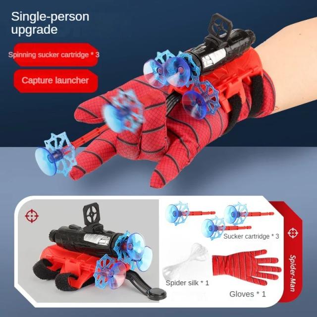 Spiderman Luva Lançador Toy Set Action Figure Role Play Hobbies