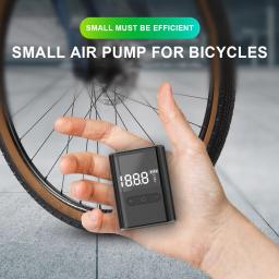 Bomba de ar elétrica com display digital, bomba de ar sem fio, compressor de ar portátil multifuncional, acessórios universais para ciclismo, 100 PSI - Image 5
