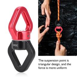 Rope Swivel Safety Rotator para Escalada, Dispositivo Rotacional Yoga, Conector multifuncional, 30KN - Image 1