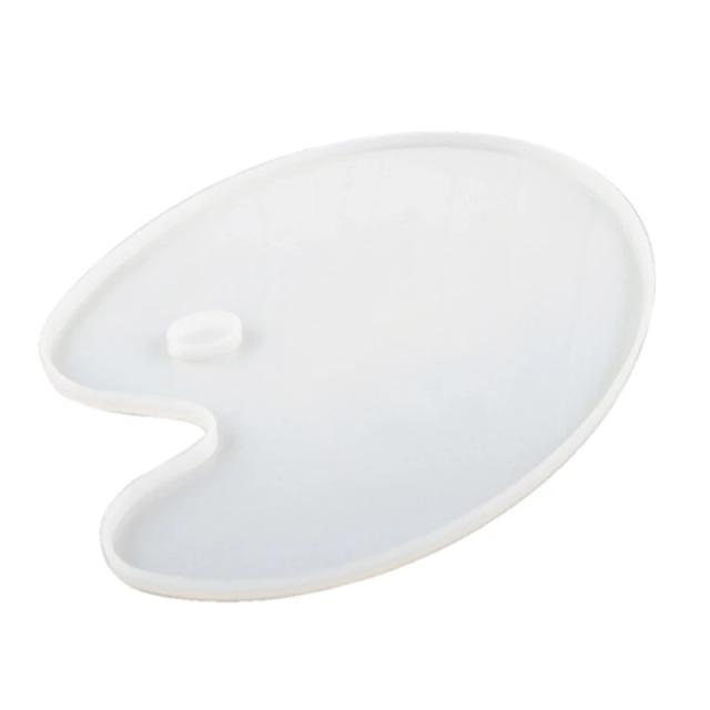 Molde de Resina Oval para Pintura a Óleo: Criando sua Paleta de Arte Personalizada