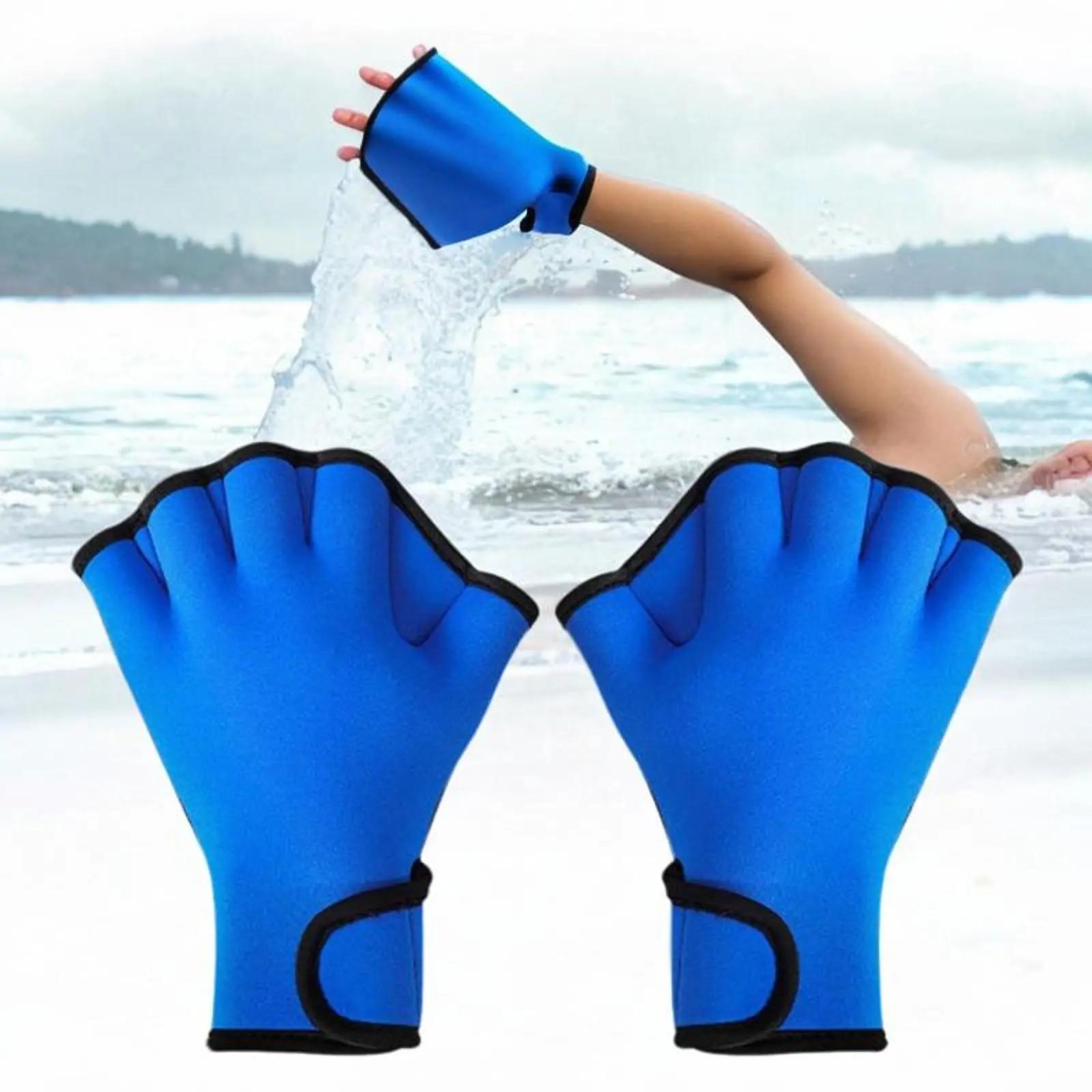 Luvas De Natação Para Água E Aeróbica, Treinamento E Mergulho, Luvas De Natação - Image 1