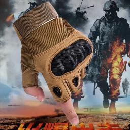 Luvas de pesca de meio dedo masculino, ao ar livre, Militar, Tático, Esportes, Tiro, Caça, Motocicleta, Ciclismo - Image 5