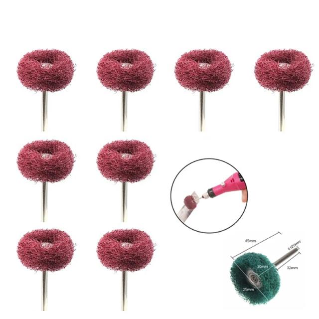 Mini Escova Abrasiva de Nylon para Polimento - Conjunto de 5 a 20 Peças para Ferramentas Dremel e Remoção de Ferrugem