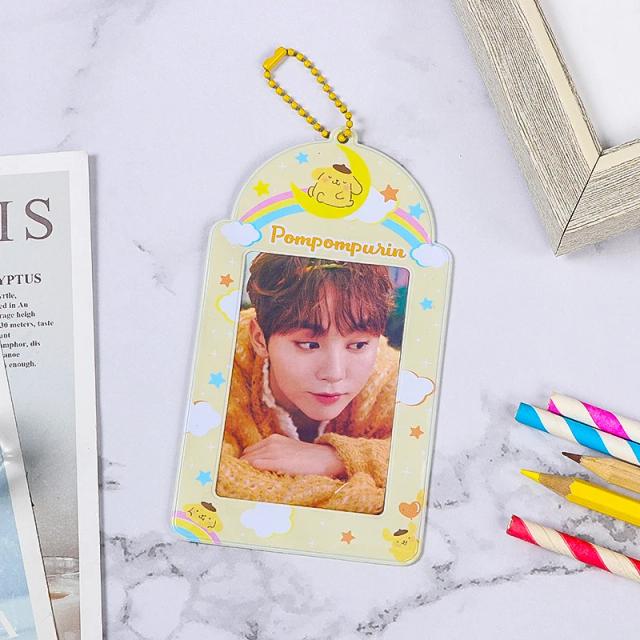 Moldura de PVC para Desenhos Animados, Suporte para Fotos, Titular de Cartões Goo, Bolso para Chaveiros e Protetor de Photocards para Ídolos