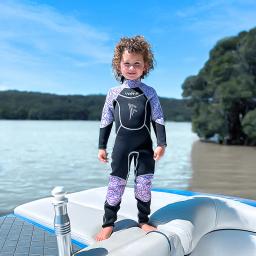 Roupa de mergulho de neoprene de 3.5mm com forros de lã crianças surf mergulho terno manter quente meninos meninas maiô térmico para mergulho livre - Image 4