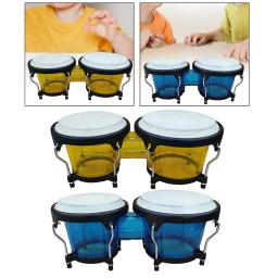 Educacional Africano Hand Drum Set para crianças, percussão Bongos, presentes de aniversário, crianças e adultos, iniciantes, 6 polegadas, 7 polegadas - Image 4