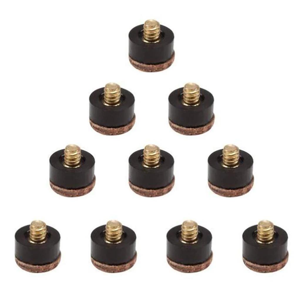 10 unidades/pacote 10/11/12/13mm conjunto de substituição de bilhar dicas de taco de bilhar dicas de taco de bilhar virolas pontas de parafuso para snooker - Image 1