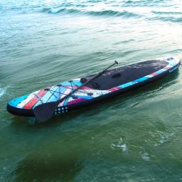 Atacado 10 pés levante-se paddle board kit deck inflável surf oceano prancha de fibra de vidro espuma - Image 1