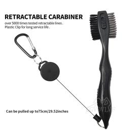 Golf Club Cleaner Brush com Spike retrátil, ferramenta de limpeza extragrande para ferros de madeiras e acessórios para calçados - Image 4