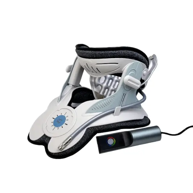 Colar Cervical Pneumático Ajustável Inflável para Alívio da Dor e Tração Cervical - Novo Lançamento 2023