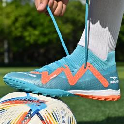 Botas de futebol masculinas tf/fg chuteiras de futebol profissional sapatos de treinamento ao ar livre alta qualidade bota de campo de futebol criança tênis de futebol - Image 1