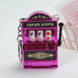 Mini cassino sorte charme jackpot chaveiros bolsas charme pingente chaveiro novidade presentes para mulheres - Image 1