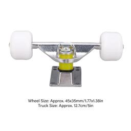 Conjunto de caminhões de skate com 4 rodas liga de alumínio 5 Polegada caminhão longboard de absorção de choque para caminhão de skate de substituição - Image 3