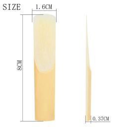 Natural madeira maciça Reeds para Saxofone, Tenor, Reeds Força 2.5, 3.0, Woodwind Instrumento Peças de reposição, acessórios, 10 PCs/Set - Image 4