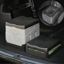 Banheiro portátil com tampa para acampar, viagem, dobrar, carro, emergência, caminhadas, barco, viagens rodoviárias, praia, acampamento ao ar livre - Image 1