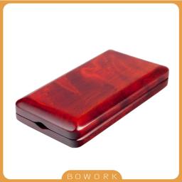 Caso De Madeira Reed com Inner Soft Cloth, Instrumento Acessórios Container, Red Wood Reeds Holder, Caixa De Armazenamento para 3Pcs Oboe Reeds - Image 1