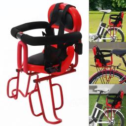 Criança assento traseiro com pedal e almofada do assento para crianças, cadeira de bicicleta, portador do bebê, criança bicicleta segurança - Image 1
