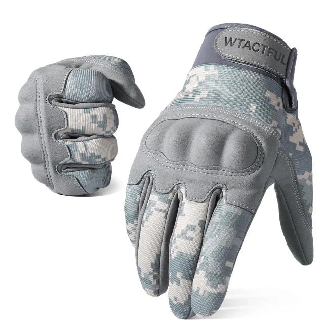 Luvas Táticas de Camuflagem com Tela de Toque para Ciclismo, Esportes e Atividades Ao Ar Livre