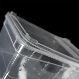 19cm x 12.5cm x 7.5cm terrário para répteis aranha transparente caixa de alimentação de plástico recipiente de alimentação de alimentos para insetos - Image 6