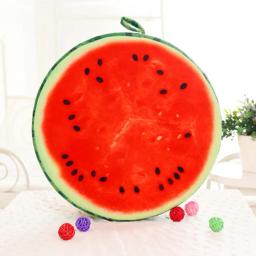 Almofada em formato de fruta de 33cm para leitura na cama e assistir costas e cabeça travesseiro almofada redonda sem fiapos - Image 4