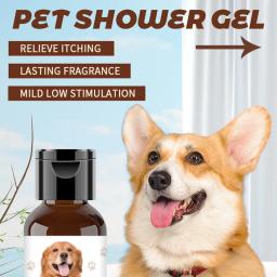 Oatmeal Perfume Pet Shower Gel, Cat and Dog Bathing Shampoo Desodorizante, Sabonete de banho, odor liberação fragrância, suavizar casaco, Pet Products, 200ml - Image 5