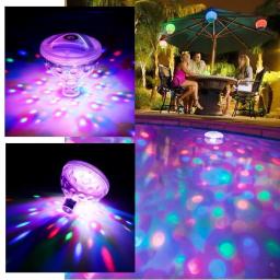 Subaquática LED Disco Luz, Flutuante Lâmpada, a pilhas, Multi Color, Glow Show, Piscina, Banheira de Hidromassagem, Spa - Image 4