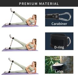 Fitness Tornozelo Fivela para Perna Treinamento, Dispositivo De Treinamento De Quadril, Tornozelo Loop, Encadernação Cinta, Pórtico - Image 5