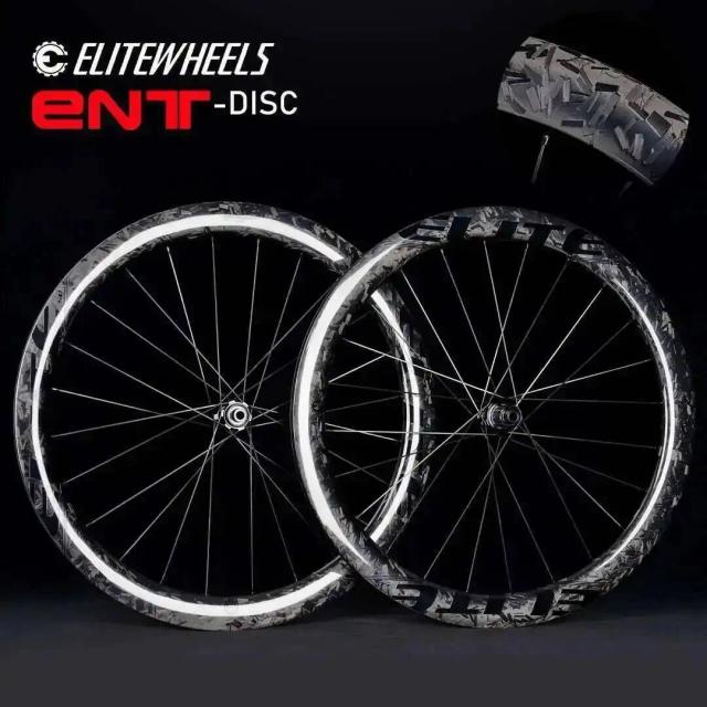 ELITEWHEELS Conjunto de Rodas de Carbono para Estrada 38/50mm