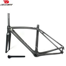 Quadro de bicicleta de carbono completo CECCOTTI T1000, conjunto de quadros de bicicleta de estrada, quadro de freio V, estrutura de cabo interno PF30 - Image 3