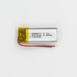 Bateria De Polímero De Lítio Para Bluetooth Headset, Ventilador De Mão, Baterias Recarregáveis, Tws Recorder, Novo, 180mAh, 601230, 3.7V - Image 5