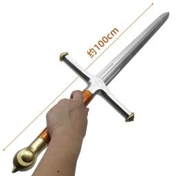 1:1 filme cosplay espada prop lobo geada espada arma role play presente segurança plutônio inverno geada espada grande 104cm - Image 2