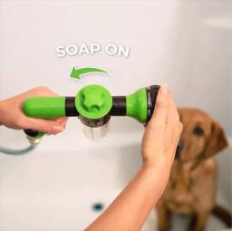 Ajustável de alta pressão pulverizador bocal mangueira, Dog Shower Gun, Pet Wash Limpeza, Espuma de água do banho, pulverizador de sabão, 3 modos, Clean Tool - Image 5
