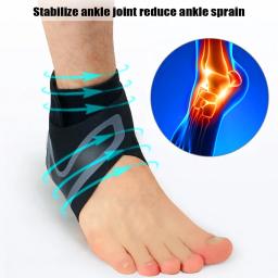 Protetores de tornozelo respirável para esportes, ajustável, compressão mangas de tornozelo, corrida, futebol, basquete, 1 par - Image 2